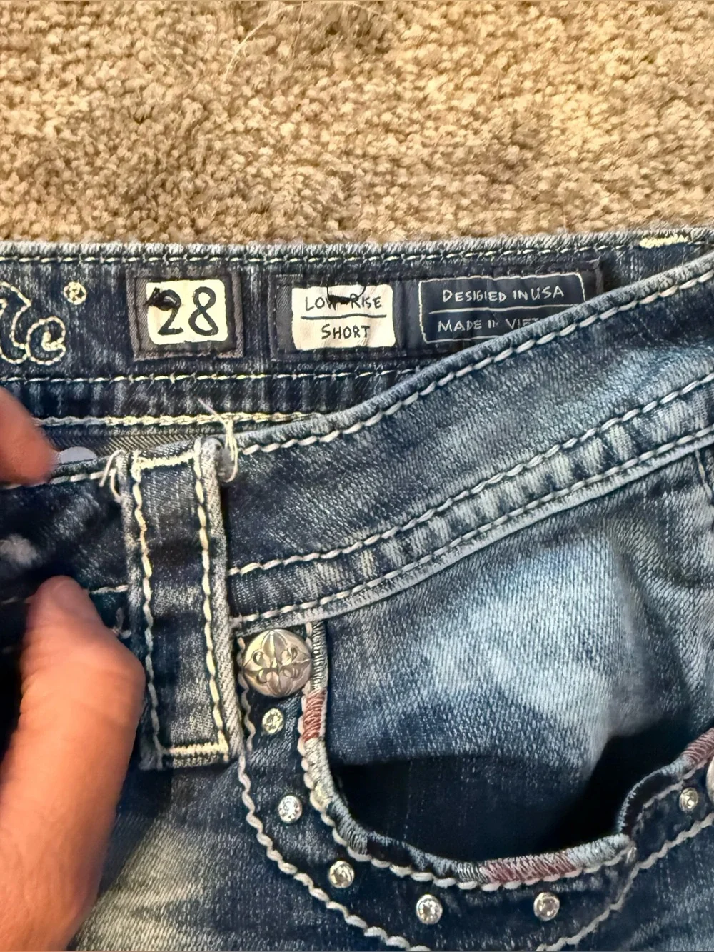 Y2K Miss Me Jeans Denim Shorts
